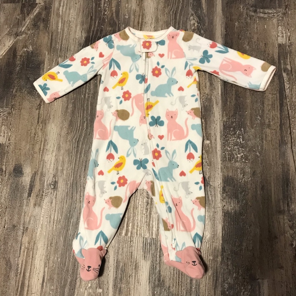 ❌SOLD❌ 6M Carter’s double zipper Fleece/Cotton PJ - Picture 5 of 16